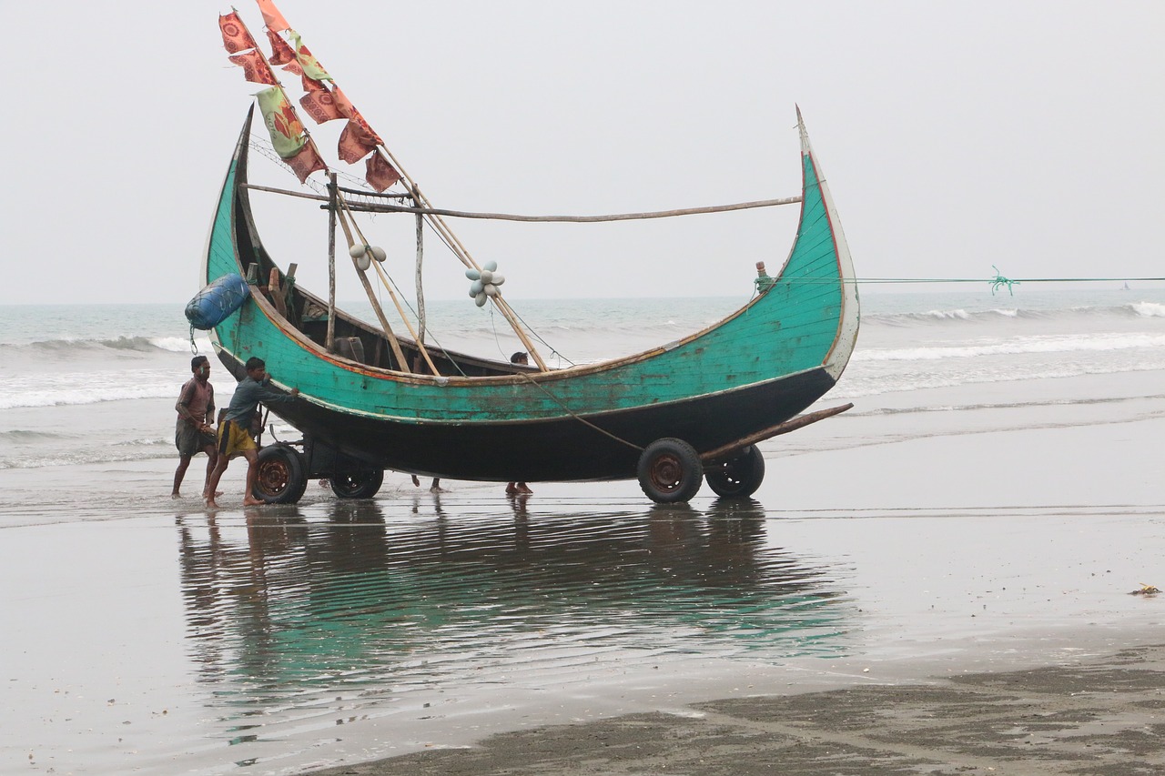 Coxs Bazar, Coxs Bazar Paplūdimys, Bangladešas, Chittagong, Žvejybos Laivas, Nemokamos Nuotraukos,  Nemokama Licenzija
