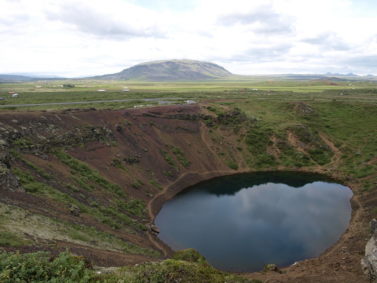 Kraterio Ežeras, Vulkaninis Krateris, Vulkanizmas, Iceland, Kraštovaizdis, Ežeras, Nemokamos Nuotraukos,  Nemokama Licenzija