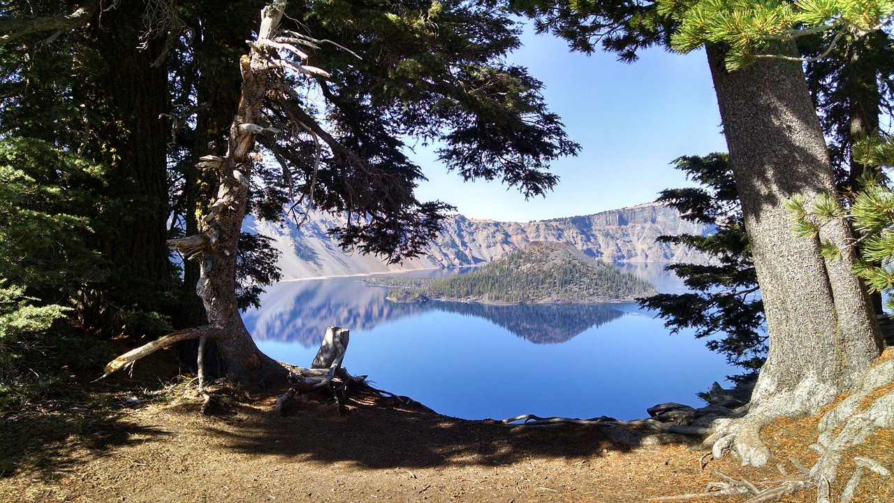 Kraterio Ežeras, Burtininkų Sala, Oregonas, Nacionalinis Parkas, Mėlynas, Gamta, Nemokamos Nuotraukos,  Nemokama Licenzija