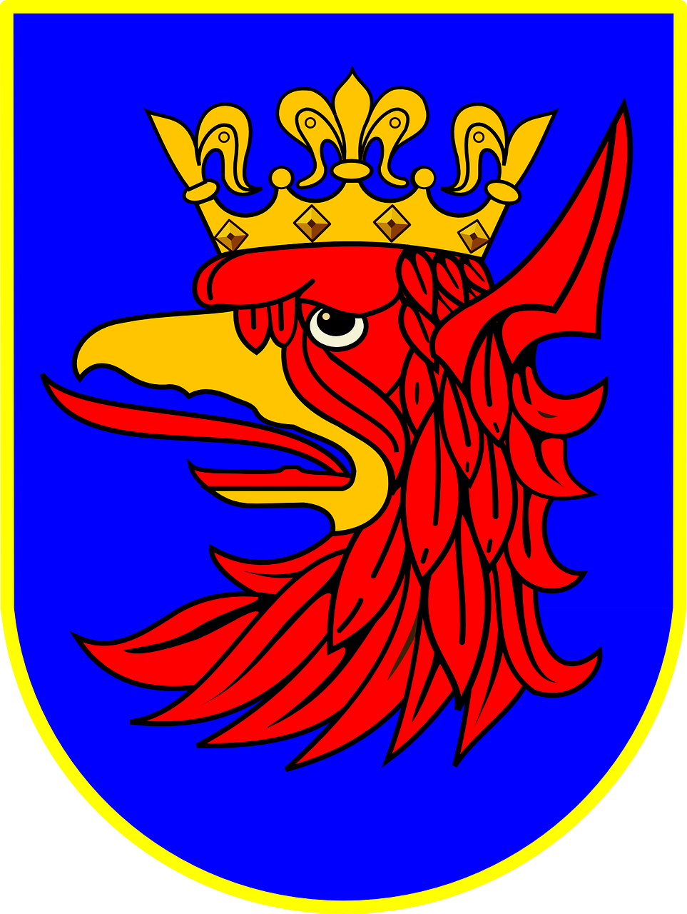 Crest, Emblema, Herbas, Lenkija, Grifinas, Karūna, Nemokama Vektorinė Grafika, Nemokamos Nuotraukos,  Nemokama Licenzija