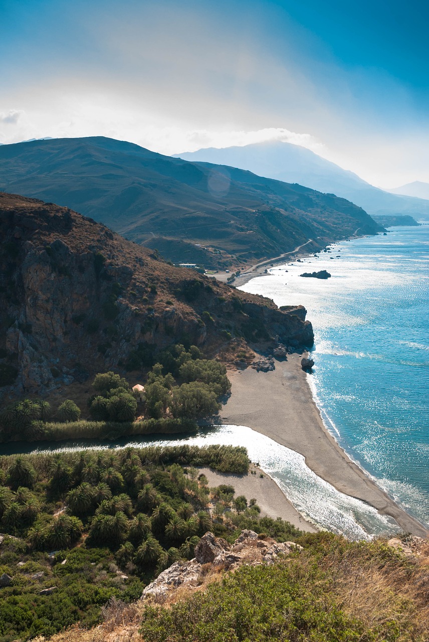 Crete, Preveli, Jūra, Spalva, Vanduo, Gamta, Kraštovaizdis, Kalnai, Nemokamos Nuotraukos,  Nemokama Licenzija