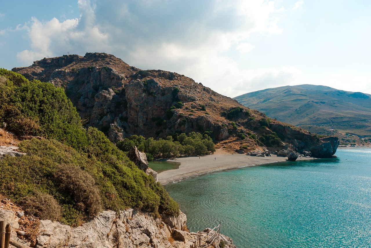 Crete, Preveli, Jūra, Spalva, Vanduo, Gamta, Kraštovaizdis, Kalnai, Nemokamos Nuotraukos,  Nemokama Licenzija