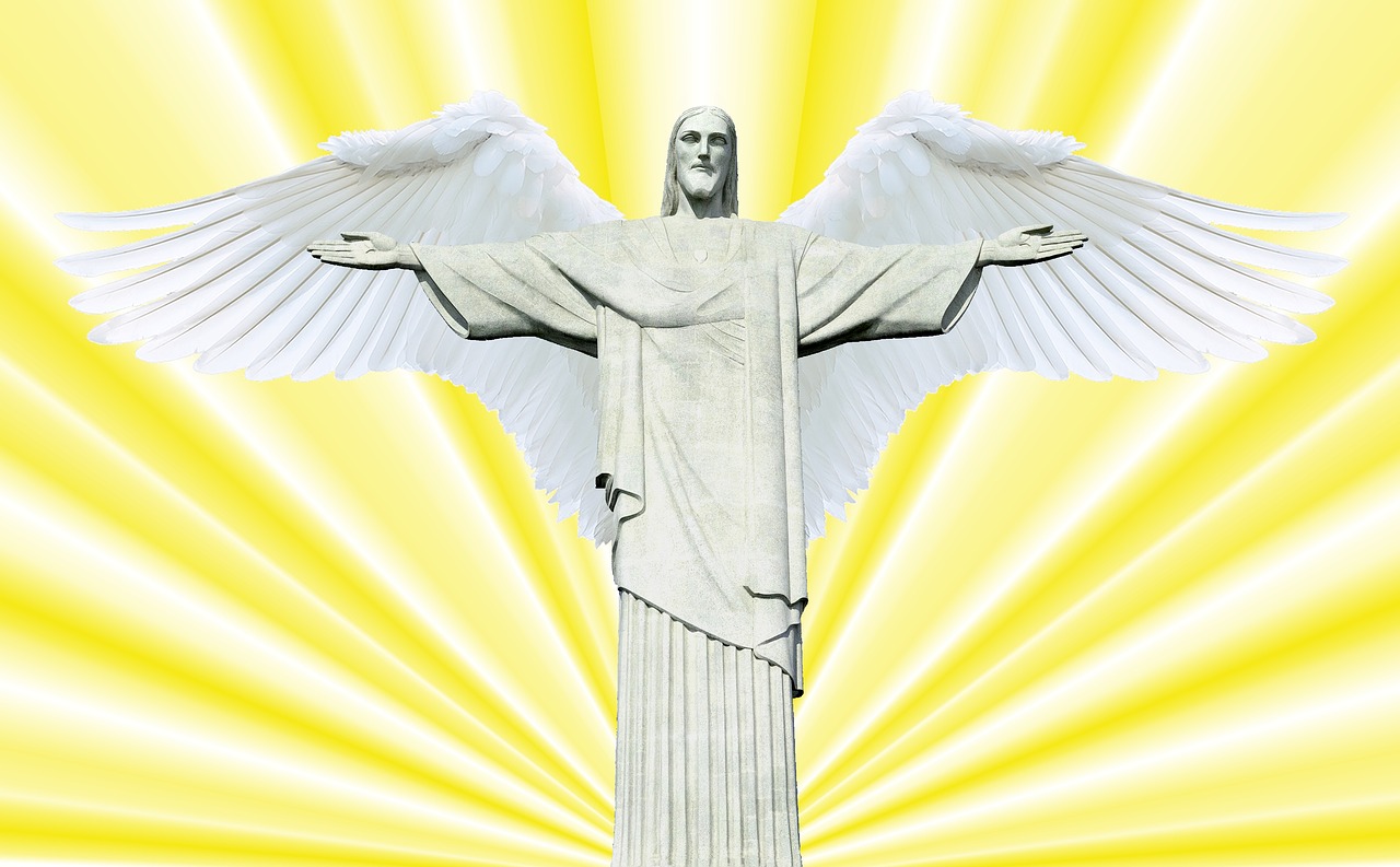Cristo Redentor,  Rio De Žaneiras,  Kristus,  Jėzus,  Šventoji,  Angel,  Sparnas,  Palaiminimas,  Statula,  Skulptūra