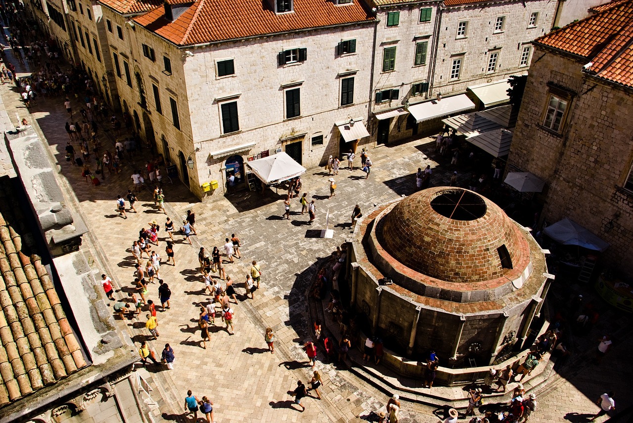 Kroatija, Dubrovnik, Vasara, Europa, Turizmas, Diena, Architektūra, Miestas, Keliauti, Gatvė