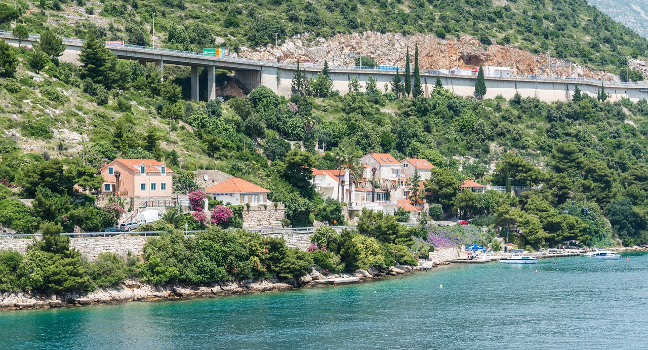 Kroatija, Dubrovnik, Greitkelis, Architektūra, Europa, Gėlės, Miestas, Miestas, Istorinis, Viduržemio Jūros