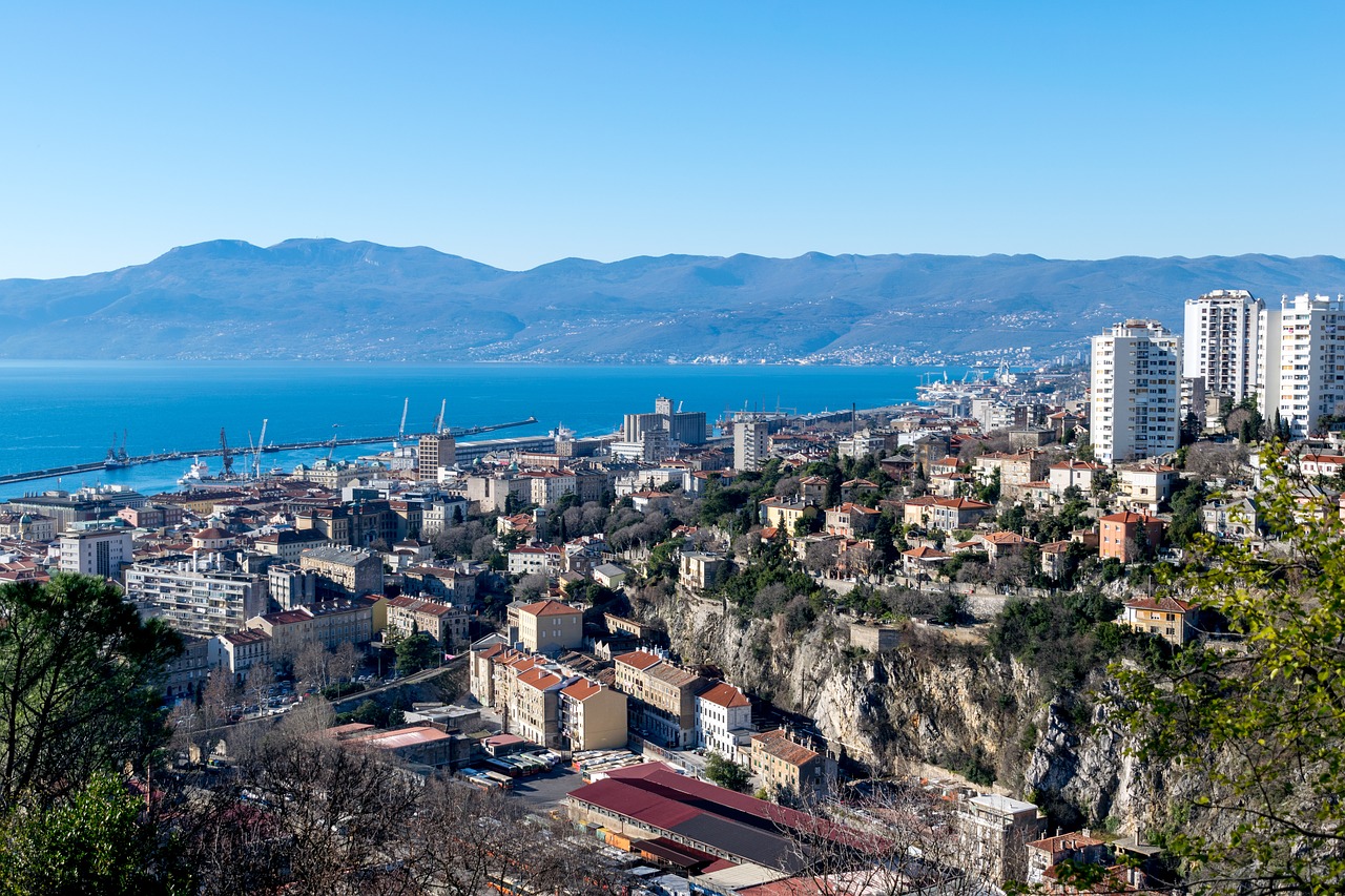 Kroatija, Rijeka, Adrijos Regionas, Jūra, Kvarneris, Fiume, Panorama, Miestas, Miesto Panorama, Nemokamos Nuotraukos