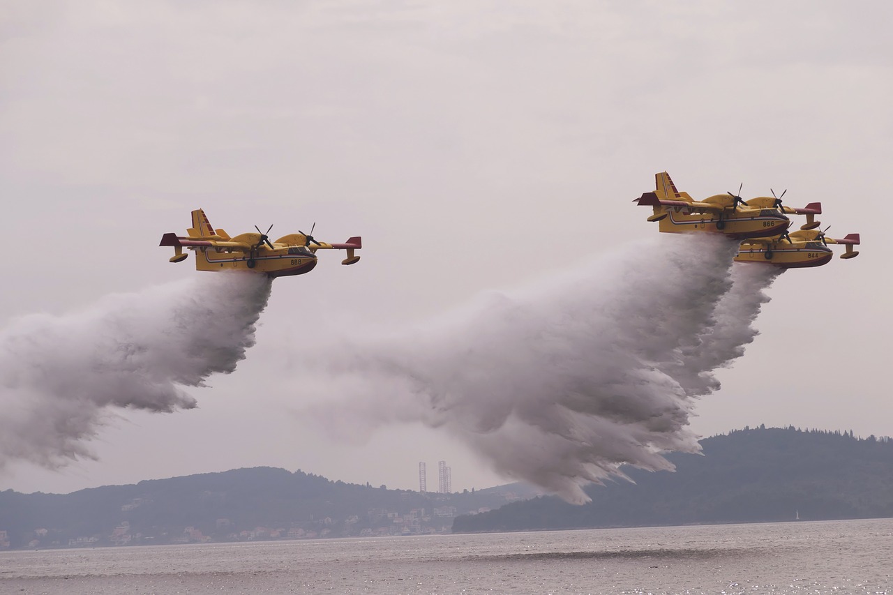 Kroatija, Zadar, Canadair, Skraidantis, Nemokamos Nuotraukos,  Nemokama Licenzija