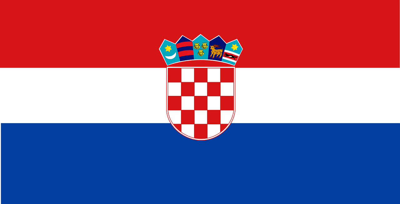 Kroatija, Vėliava, Šalis, Tauta, Nacionalinis, Europa, Ženklai, Simboliai, Nemokama Vektorinė Grafika, Nemokamos Nuotraukos