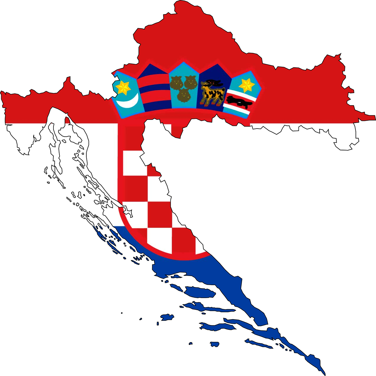 Kroatija,  Žemėlapis,  Vėliava,  Geografija,  Tauta,  Europa,  Šalis,  Nemokama Vektorinė Grafika, Nemokamos Nuotraukos,  Nemokama Licenzija