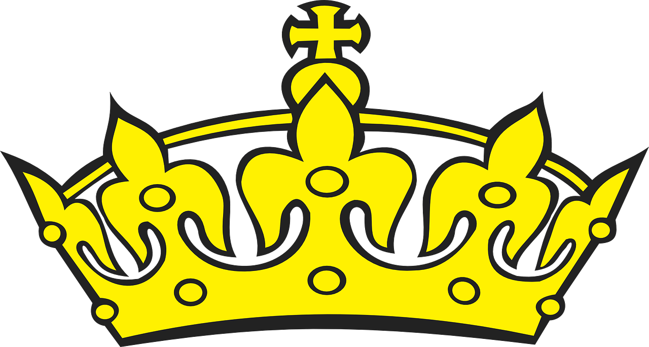 Karūna, Auksinis, Geltona, Karalius, Karalienė, Princas, Imperatorius, Vadovavimas, Simbolis, Karališkasis