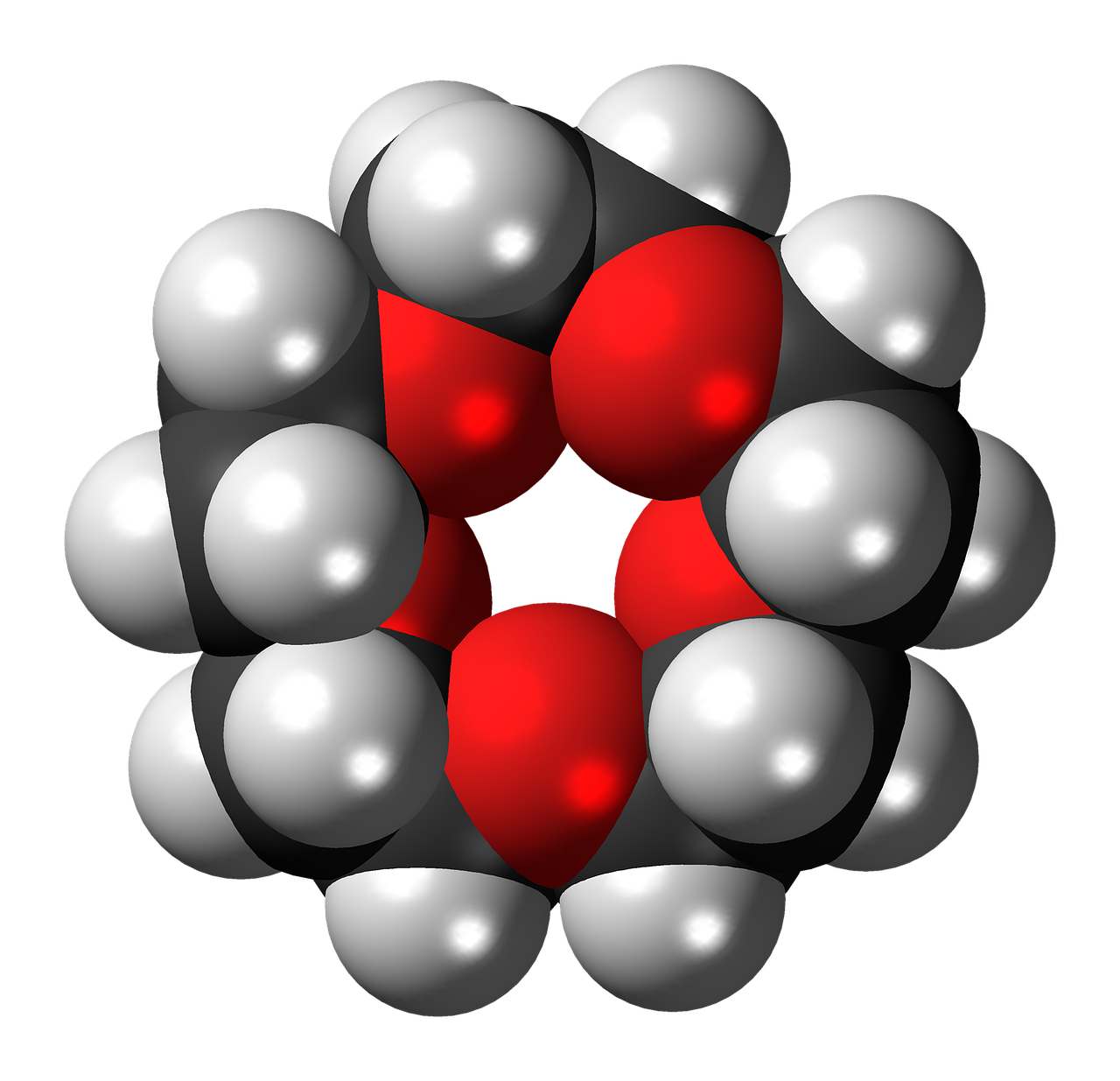 Karūna, 5, 3D, Užpildymas, Eteris, Modelis, Molekulė, Chemija, Komponentas, Junginys