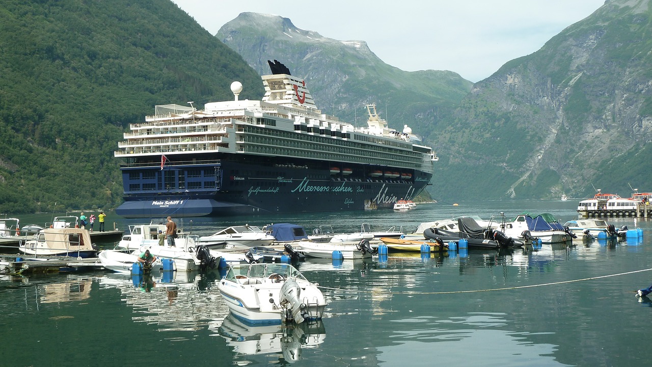Kruizas, Laivas, Norvegija, Geirangerfjord, Nemokamos Nuotraukos,  Nemokama Licenzija