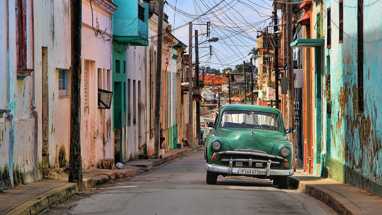 Kuba, Oldtimer, Automatinis, Automobiliai, Transporto Priemonė, Mėlynas, Žalias, Retro, Aušintuvas, Nemokamos Nuotraukos