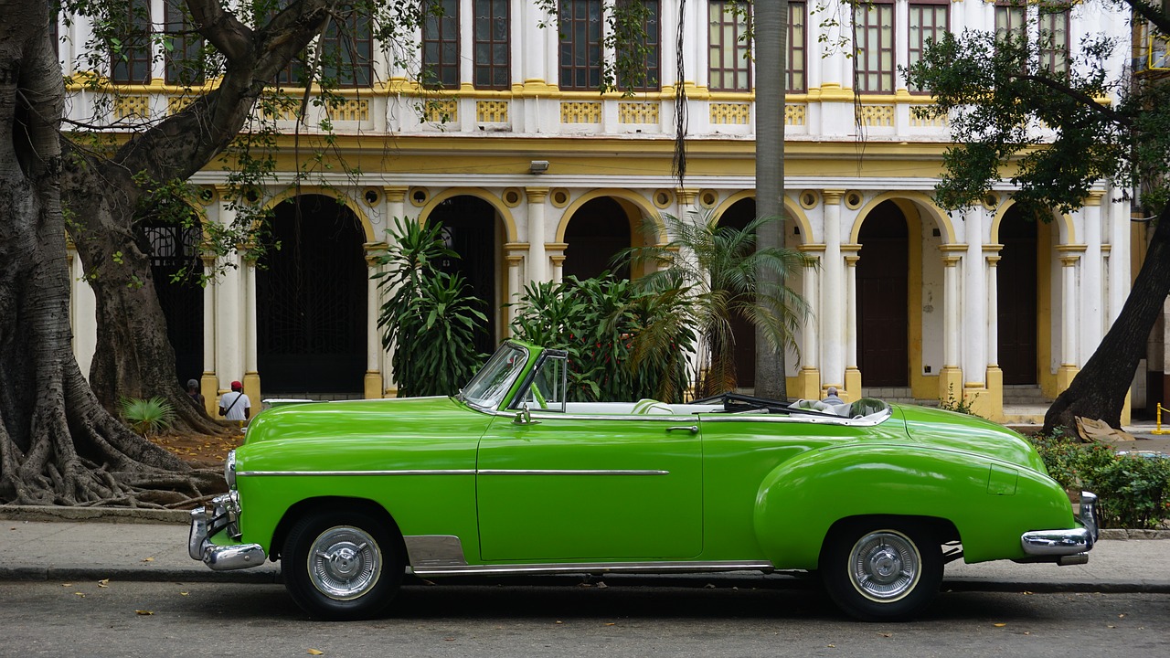 Kuba, Havana, Vintage, Automobilis, Viešbutis, Nemokamos Nuotraukos,  Nemokama Licenzija