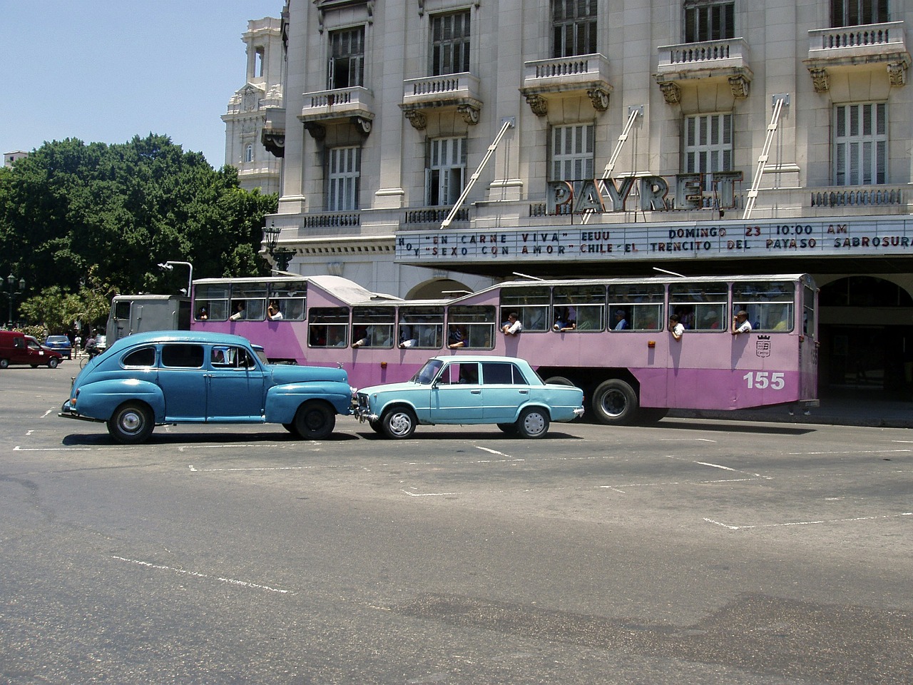 Kuba, Transporto Priemonė, Automatinis, Automobiliai, Oldtimer, Retro, Klasikinis, Usa, Kompanionai, Autobusas