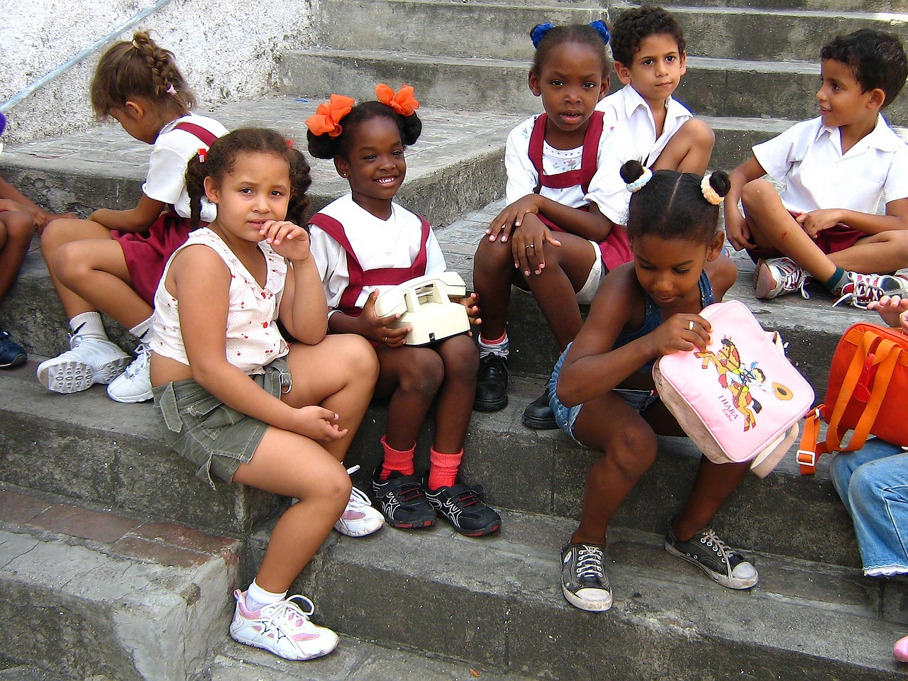 Kuba, Mokykla, Vaikai, Mokyklos Vaikai, Mergaitės, Uniformos, Mokyklos Uniforma, Nemokamos Nuotraukos,  Nemokama Licenzija