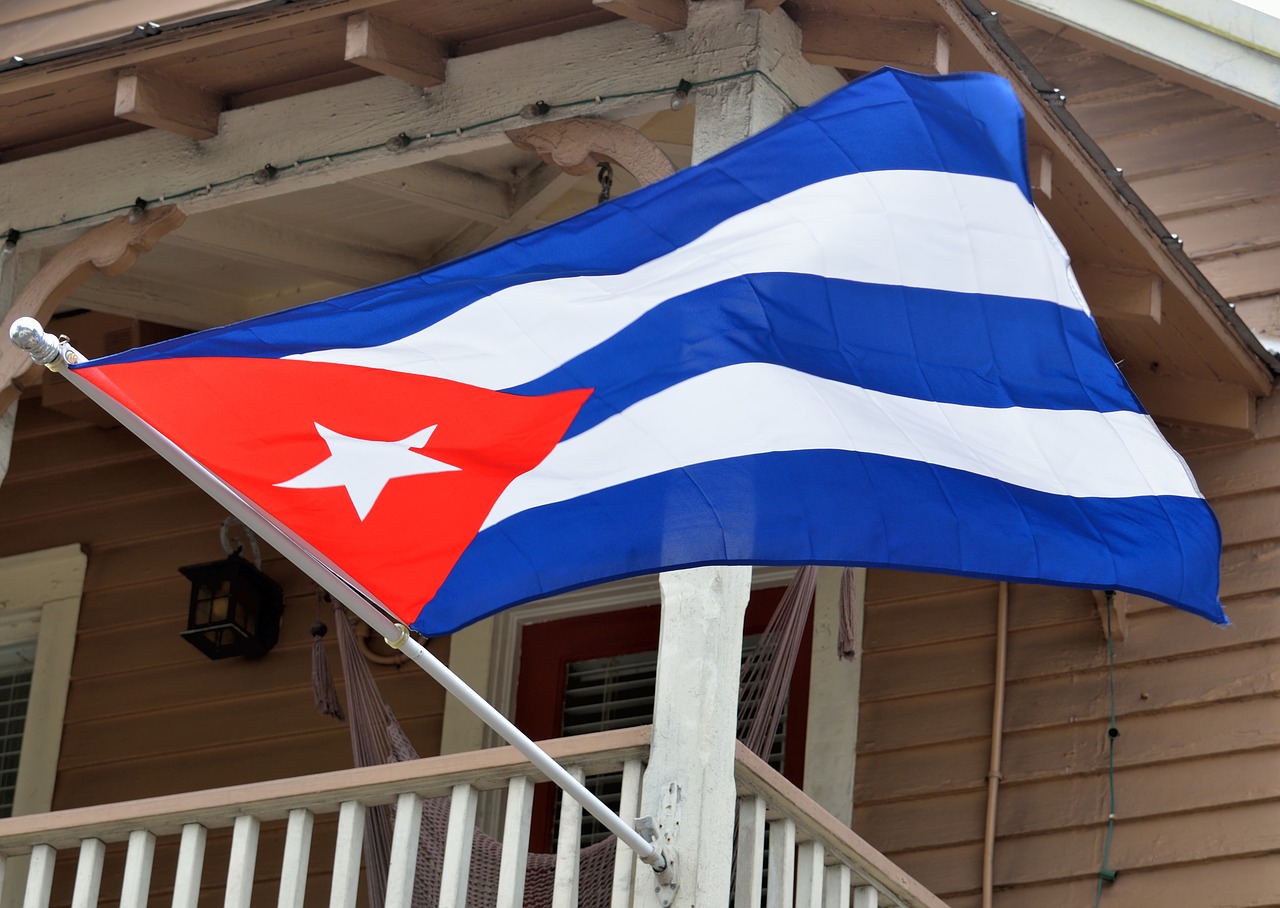 Kubos Vėliava, Havana, Kuba, Vėliava, Nacionalinis, Karibai, Simbolis, Šalis, Spalvinga, Mėlynas