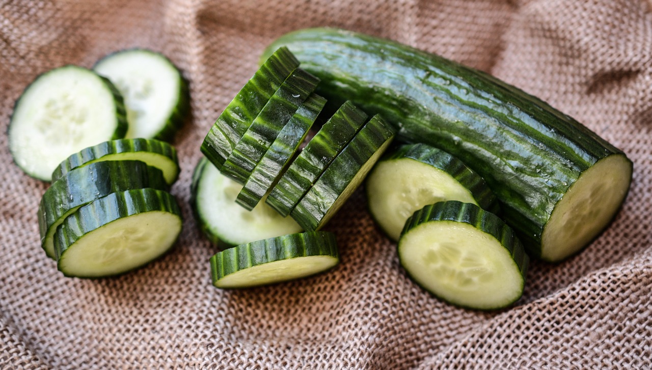 Agurkas, Gabaliukai, Žalias, Šviežias, Sveikas, Maistas, Griežinėliais, Daržovių, Mityba, Vegetariškas