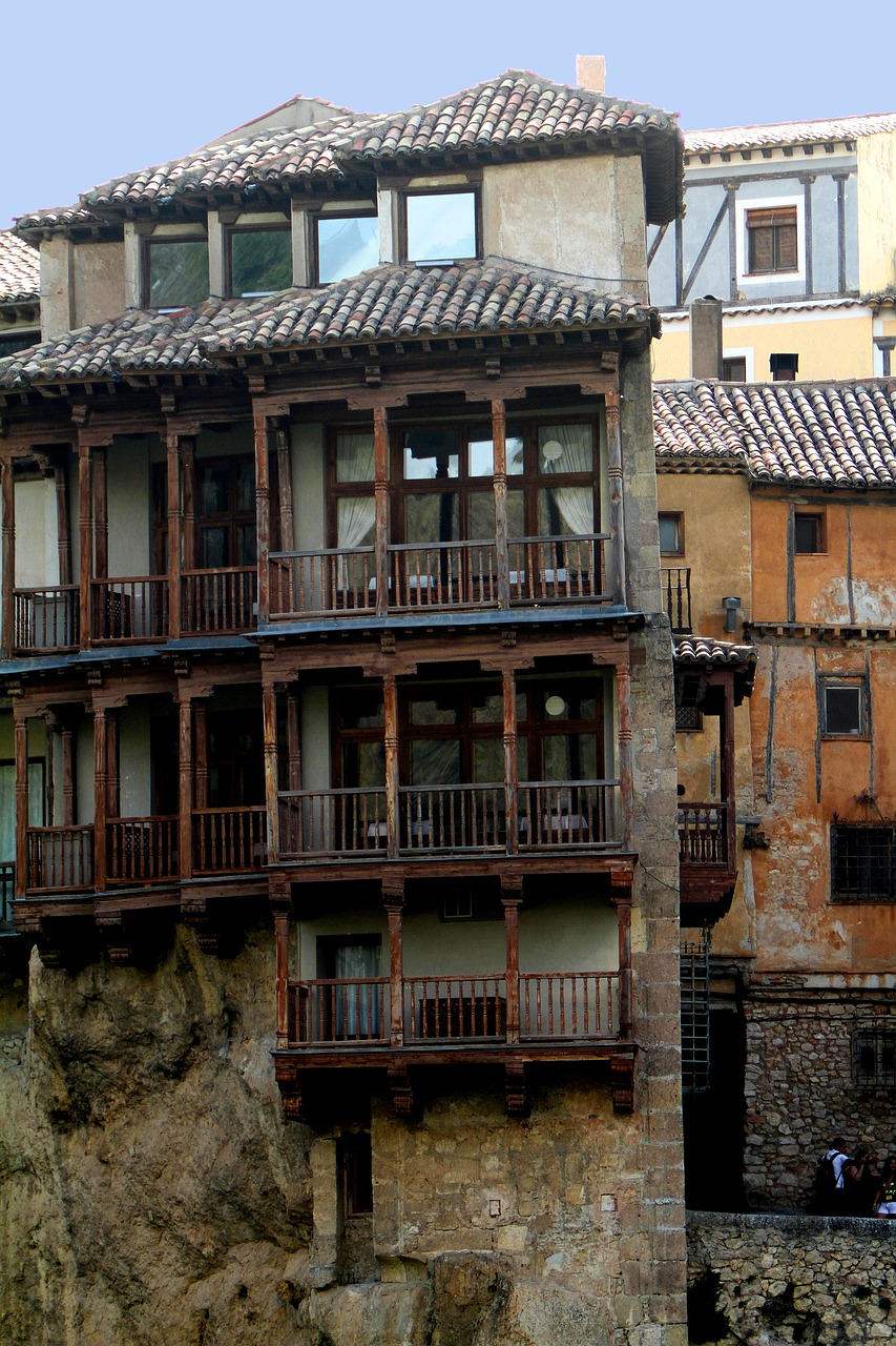 Cuenca Spain, Kabantys Namai, Casas Colgadas, Meno Muziejus, Modernus Menas, Apdovanojimai, Langai, Mediniai Balkonai, Miestas, Architektūra