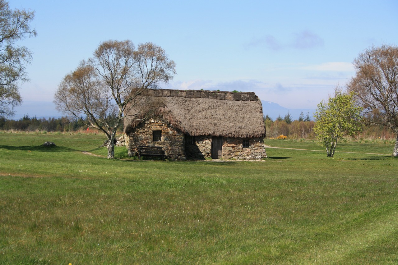 Culloden, Highlands, Highlander, Škotija, Culloden Mūšis, Jungtinė Karalystė, Namelis, Kraštovaizdis, Paminklas, Nemokamos Nuotraukos