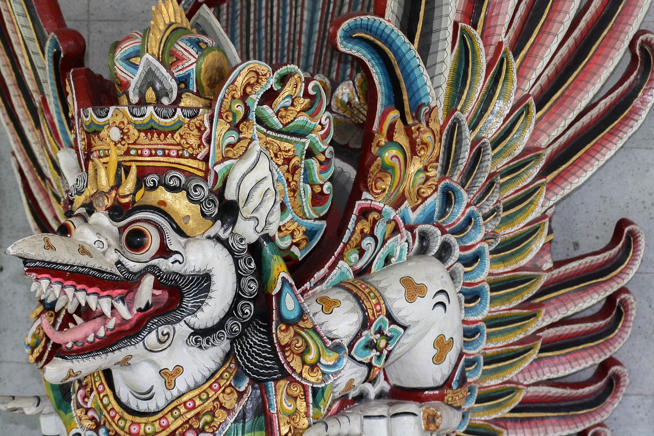 Bali, Kultūra, Hindus, Religija, Kaukė, Barong, Tradicija, Drakonas, Statula, Nemokamos Nuotraukos