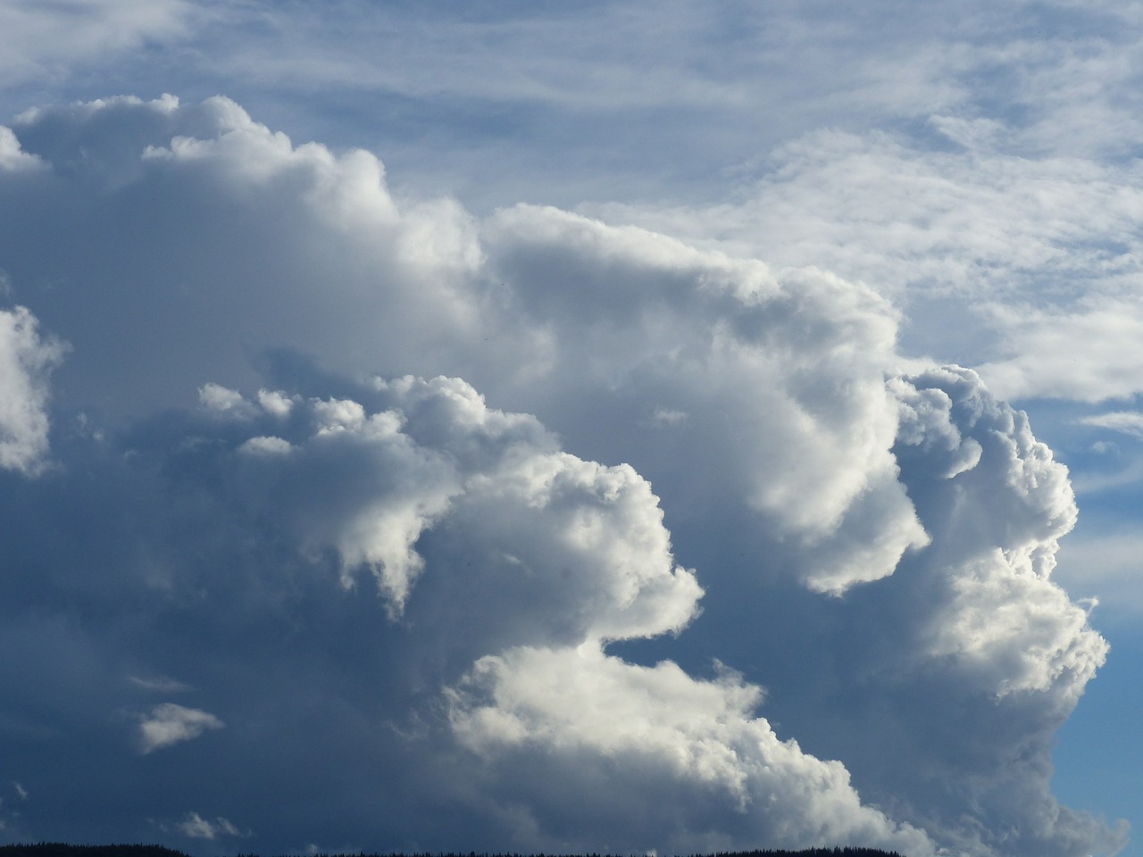 Cumulus Cloud, Dramatiškas, Dangus, Oras, Gamta, Mėlynas, Aplinka, Klimatas, Audringas, Vasara