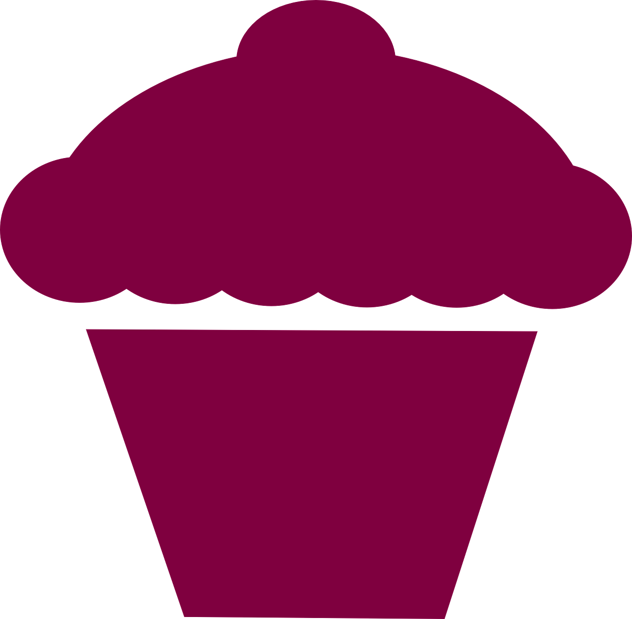 Cupcake, Rožinis, Violetinė, Piktograma, Apledėjimas, Topping, Nemokama Vektorinė Grafika, Nemokamos Nuotraukos,  Nemokama Licenzija