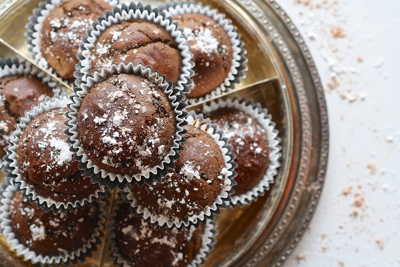 Cupcakes, Šokoladas, Tamsi, Desertas, Maistas, Saldus, Tortas, Glaistymas, Skanus, Gydyti