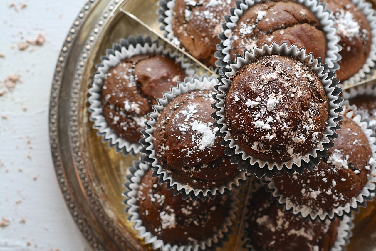 Cupcakes, Šokoladas, Tamsi, Desertas, Maistas, Saldus, Tortas, Glaistymas, Skanus, Gydyti