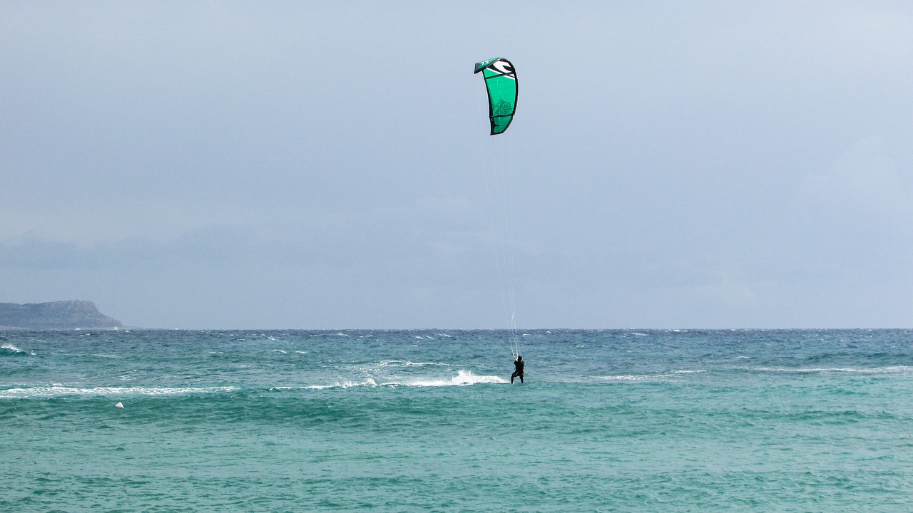 Kipras, Ayia Napa, Makronissos Paplūdimys, Kite Surf, Nemokamos Nuotraukos,  Nemokama Licenzija