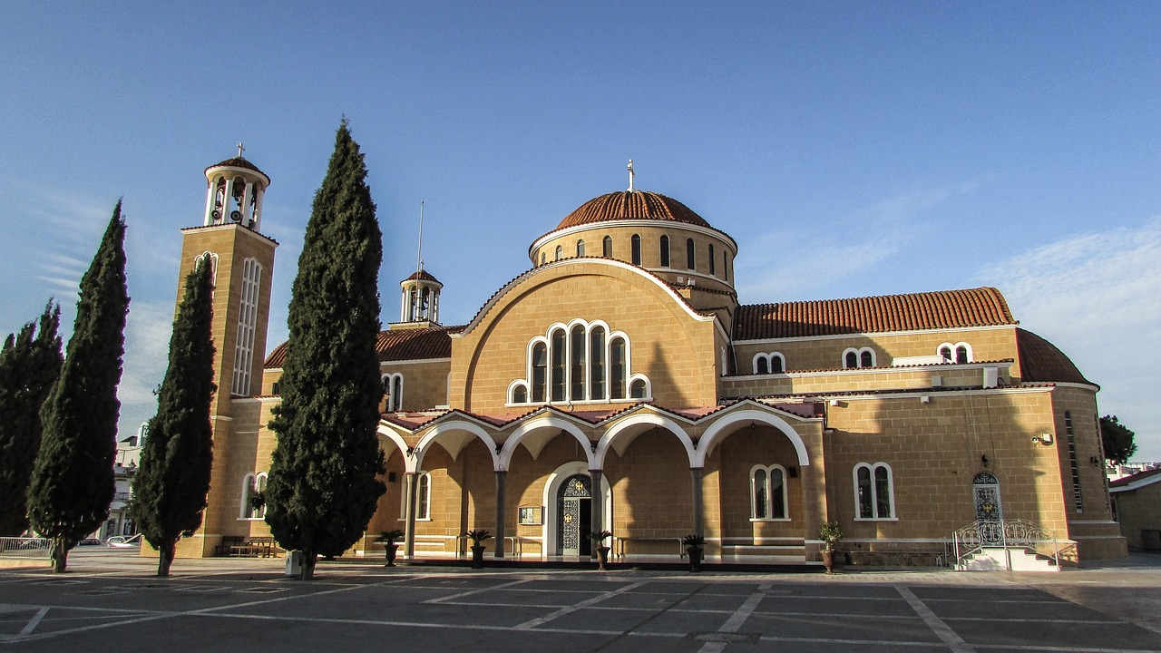 Kipras, Paralimni, Ayios Georgios, Bažnyčia, Architektūra, Ortodoksas, Katedra, Kvadratas, Nemokamos Nuotraukos,  Nemokama Licenzija