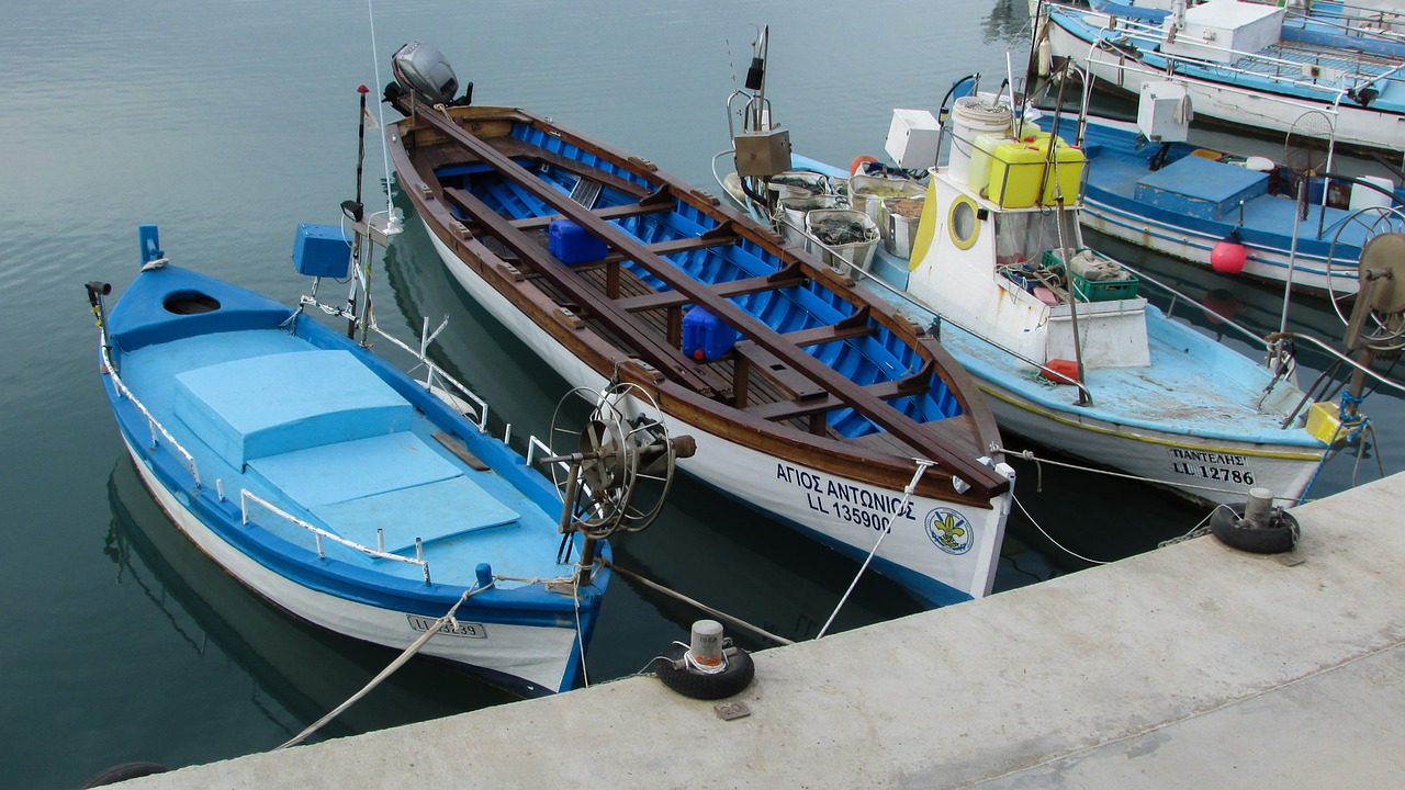 Kipras, Paralimni, Ayia Triada, Žvejybos Uostas, Valtys, Nemokamos Nuotraukos,  Nemokama Licenzija