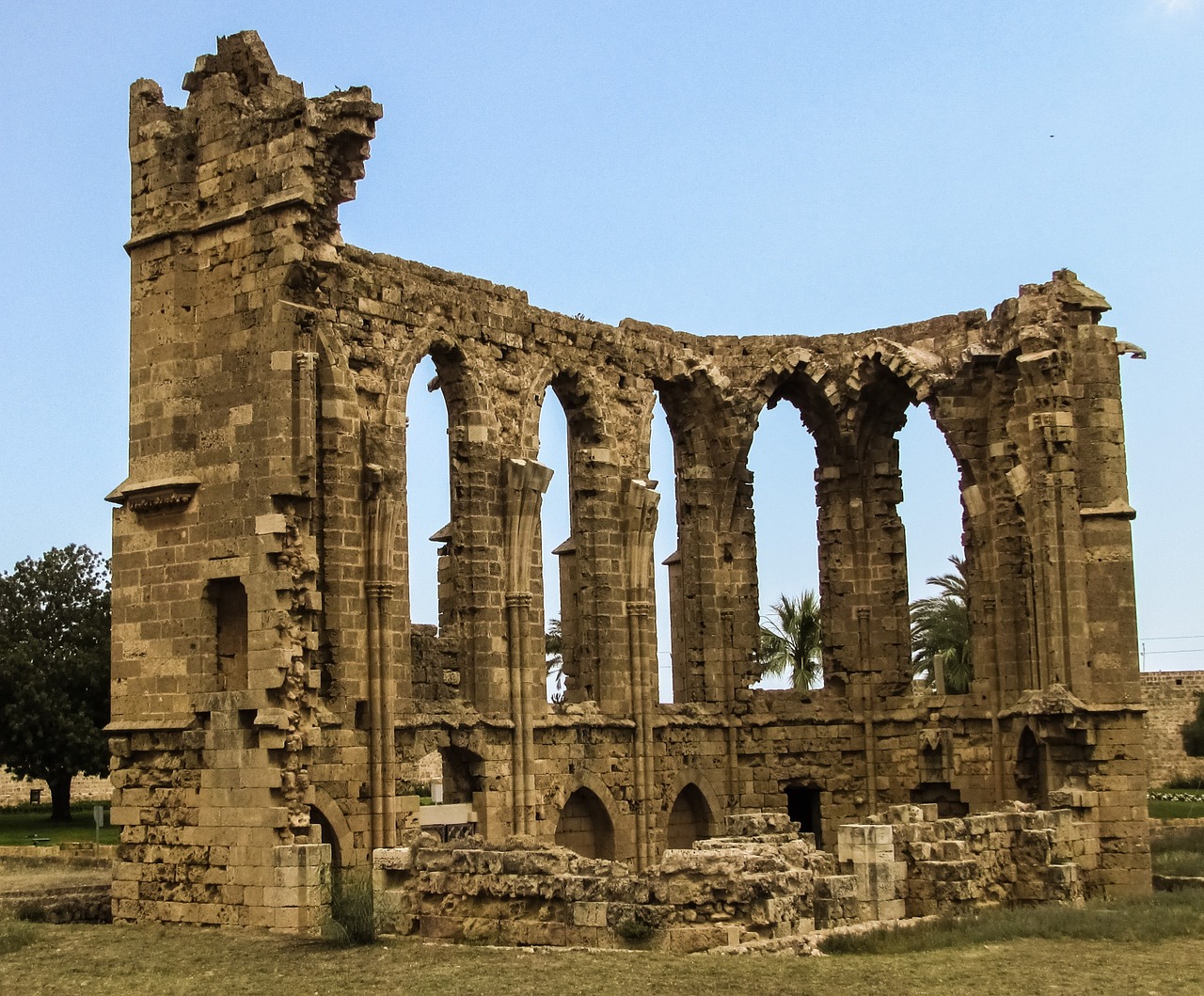 Kipras, Famagusta, Bažnyčia, St George Iš Latinų, Griuvėsiai, Gotika, Architektūra, Religija, Viduramžių, Istorinis