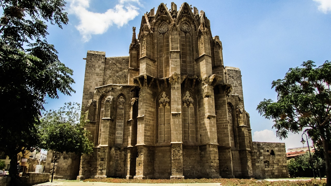 Kipras, Famagusta, Bažnyčia, Ayios Nikolaos, Katedra, Gotika, Architektūra, Religija, Viduramžių, Istorinis
