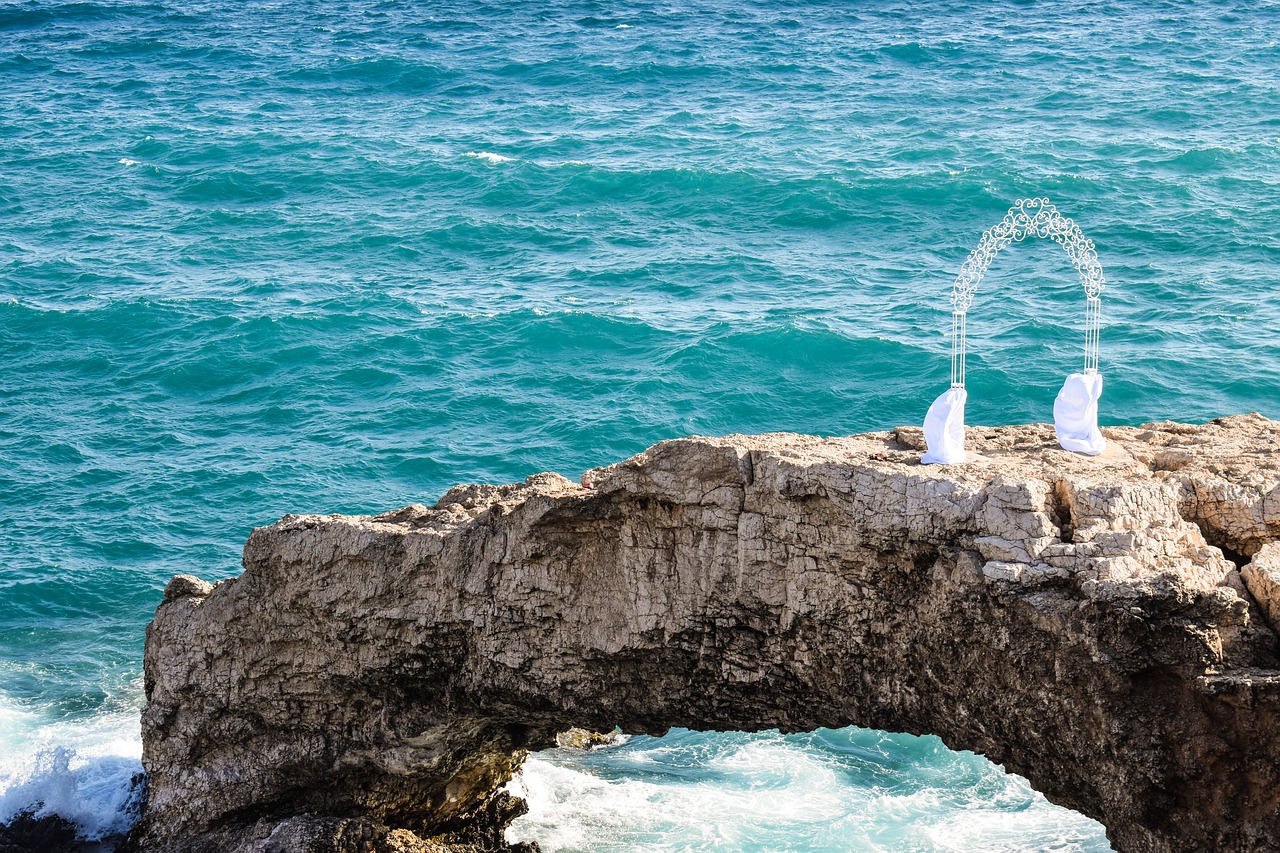 Kipras, Ayia Napa, Meilės Tiltas, Vartai, Romantiškas, Vestuvės, Fotosesija, Kraštovaizdis, Turizmas, Viduržemio Jūros