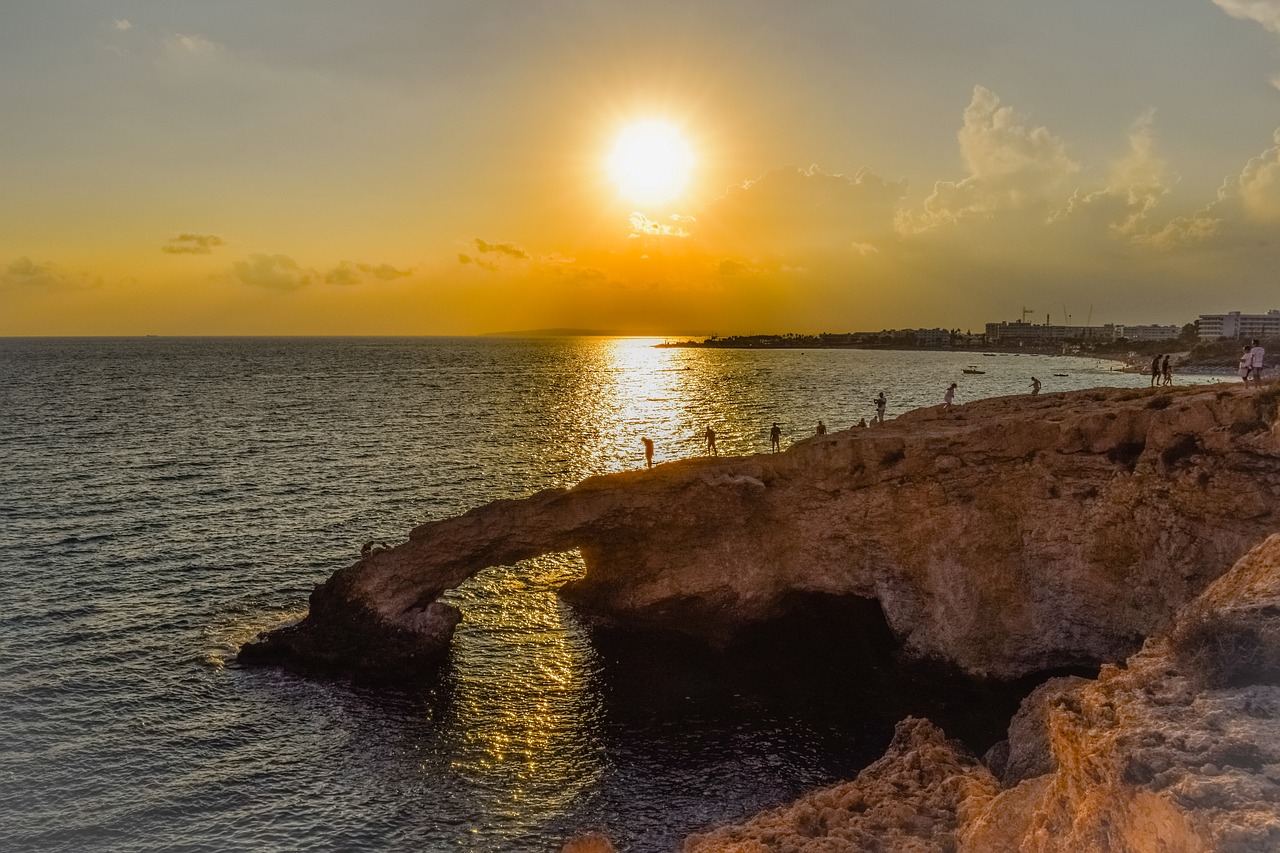 Kipras, Ayia Napa, Meilužio Tiltas, Vaizdas, Panoraminis, Kraštovaizdis, Viduržemio Jūros, Sala, Jūra, Kranto