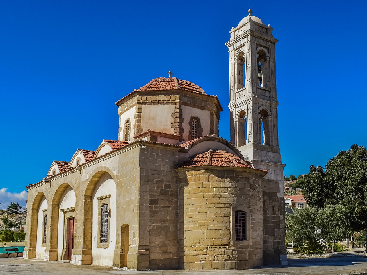 Kipras, Psematismenos, Ayia Marina, Bažnyčia, Ortodoksas, Architektūra, Religija, Krikščionybė, Nemokamos Nuotraukos,  Nemokama Licenzija