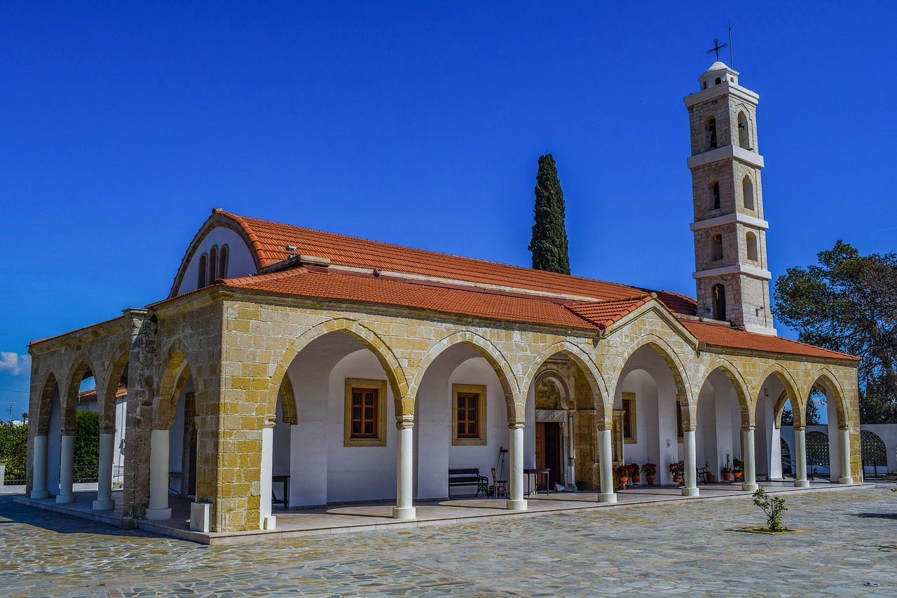 Kipras,  Larnaka,  Ayios Georgios,  Architektūra,  Religija,  Ortodoksas,  Krikščionybė,  Kelionė,  Pastatas,  Bažnyčia