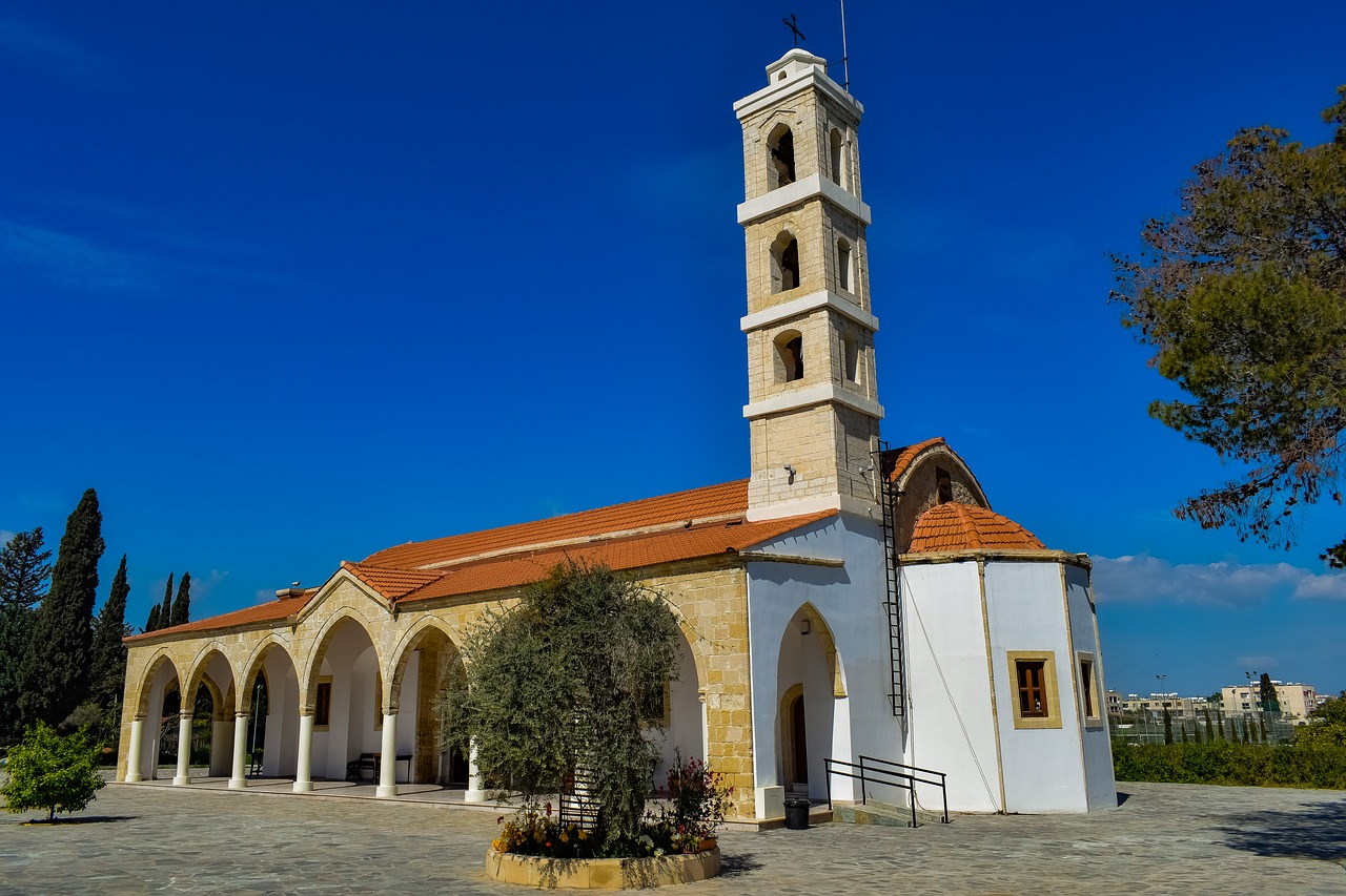 Kipras,  Larnaka,  Ayios Georgios,  Architektūra,  Religija,  Ortodoksas,  Krikščionybė,  Kelionė,  Pastatas,  Bažnyčia