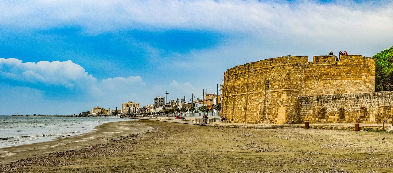 Kipras,  Larnaka,  Tvirtovė,  Pilis,  Papludimys,  Pajūrio,  Kelionė,  Fortas,  Architektūra,  Žymus Objektas