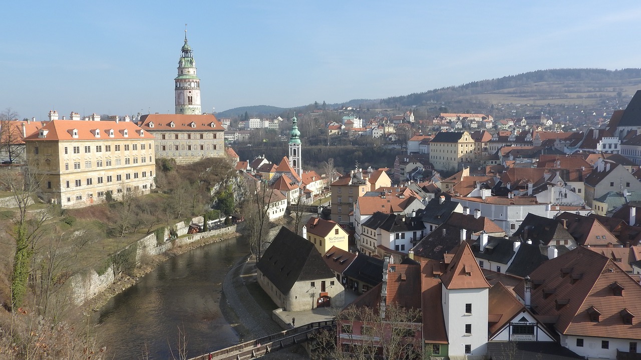 Czech Krumlov,  Pilis,  Unesco,  Čekijos Respublika,  Istorija,  Bokštas,  Architektūra,  Miestas,  Krumlov,  Peržiūrėti