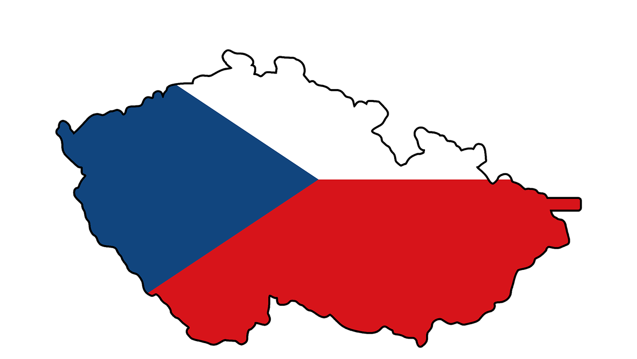 Čekijos Respublika, Vėliava, Žemėlapis, Siluetas, Čekų, Nemokamos Nuotraukos,  Nemokama Licenzija