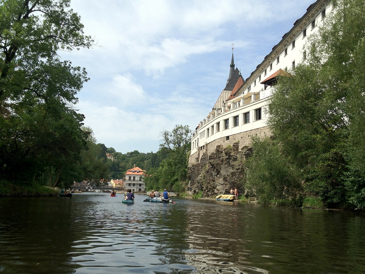 Čekijos Respublika, Upė, Český Krumlov, Nemokamos Nuotraukos,  Nemokama Licenzija