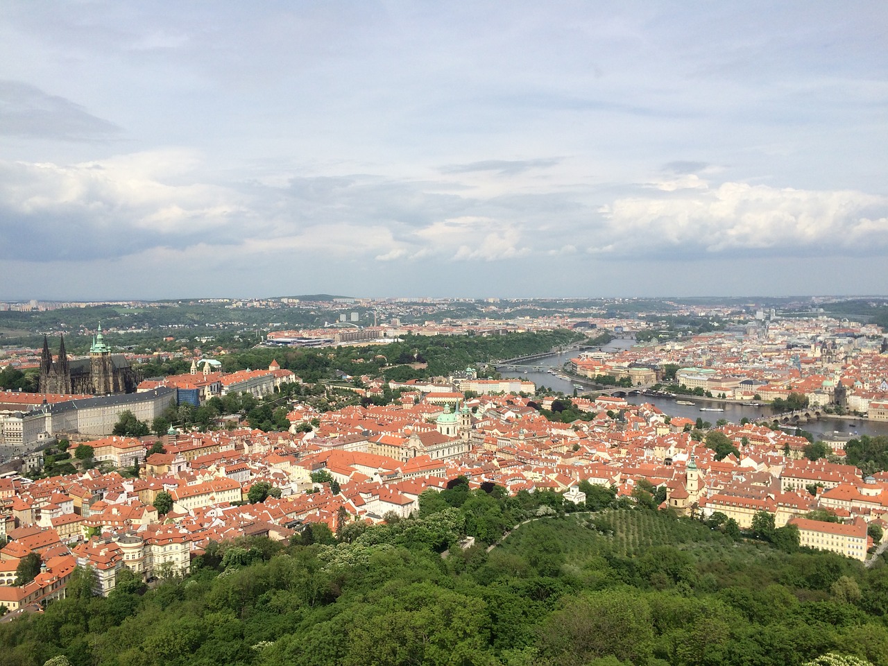 Čekijos Respublika, Prague, Stogas, Kraštovaizdis, Panorama, Nemokamos Nuotraukos,  Nemokama Licenzija