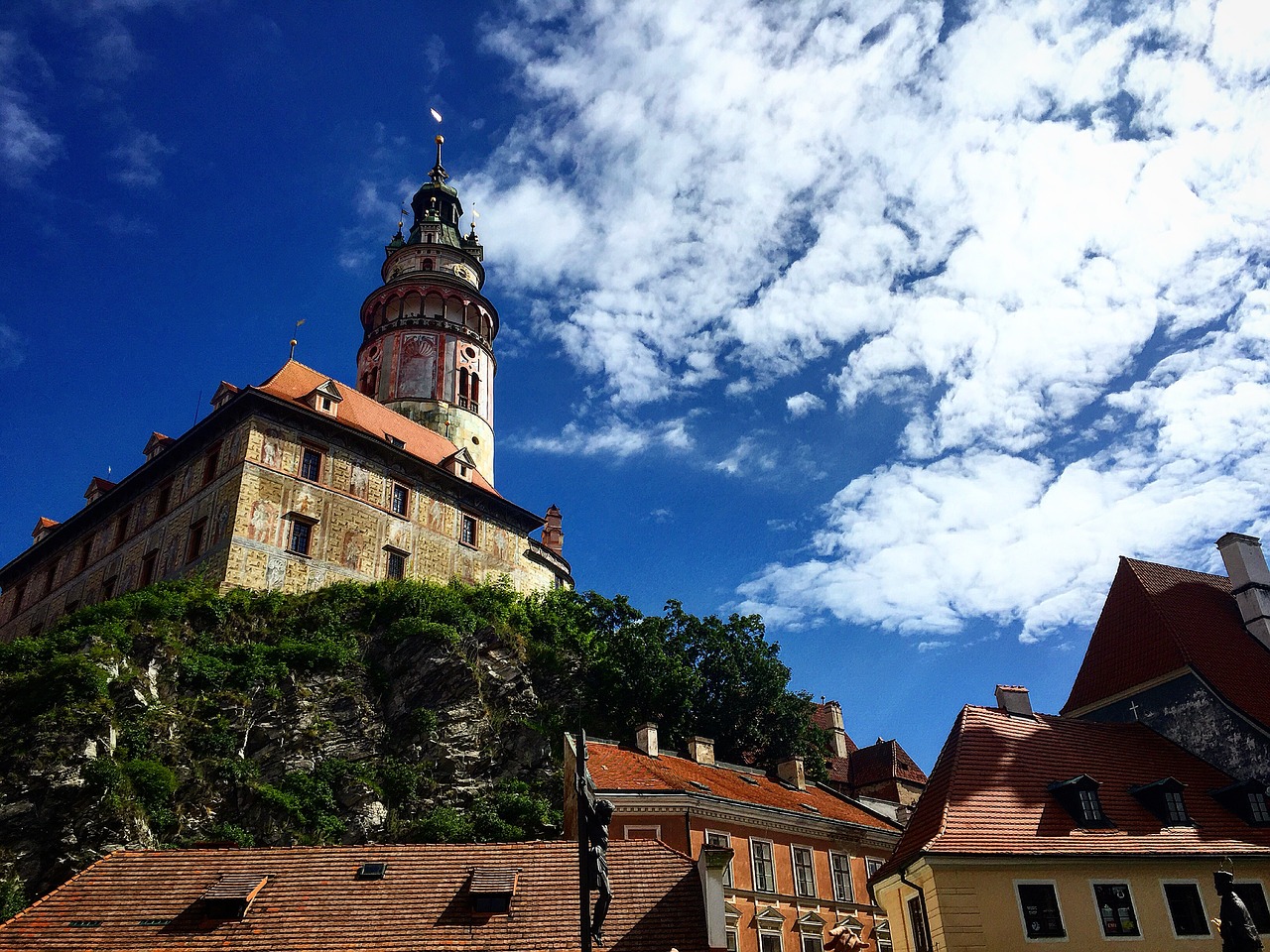 Čekijos Respublika, Cesky Krumlov, Europa, Čekų, Miestas, Pastatas, Senas, Orientyras, Istorinis, Viduramžių