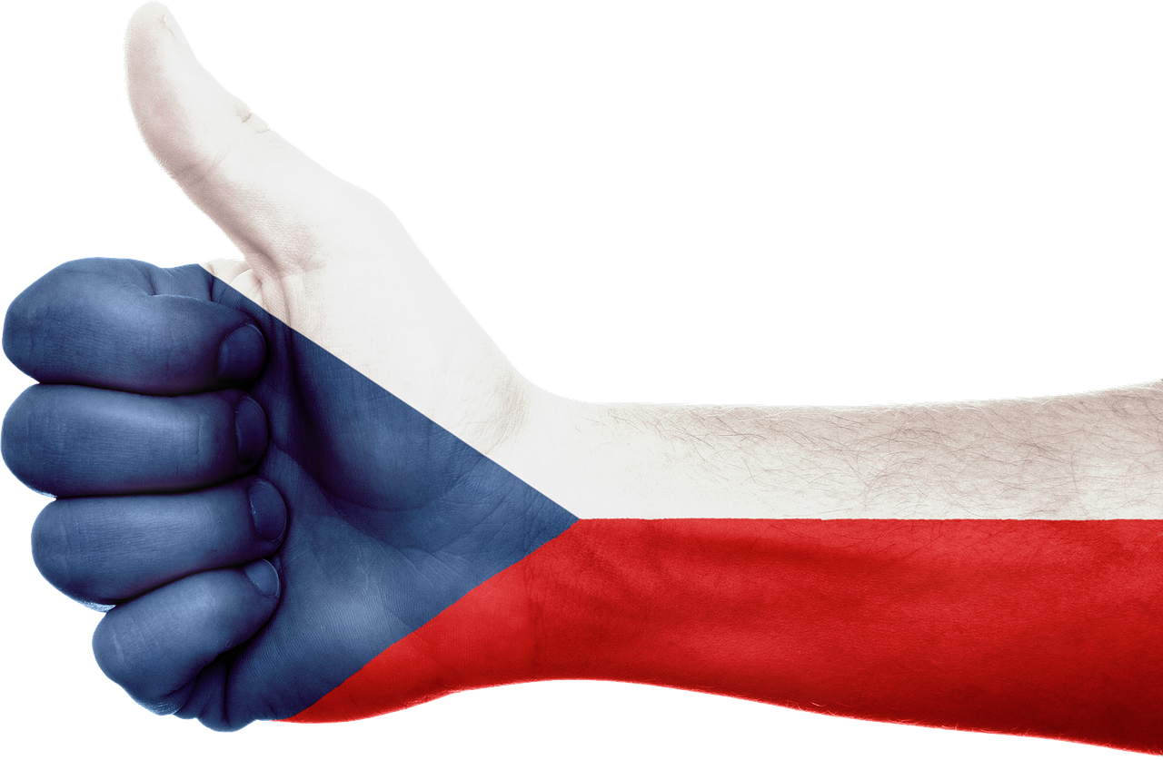 Čekijos Respublika, Vėliava, Ranka, Nacionalinis, Pirštai, Patriotinis, Patriotizmas, Europietis, Europa, Gestas