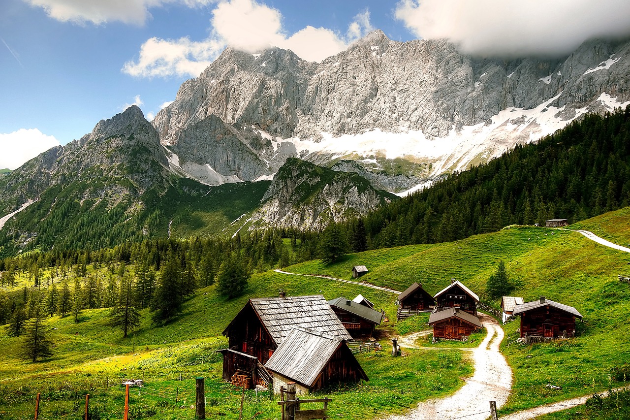 Dachstein,  Austrija,  Pobūdį,  Kraštovaizdis,  Kalnai,  Alpine,  Dangus,  Rokas,  Žygis,  Panorama