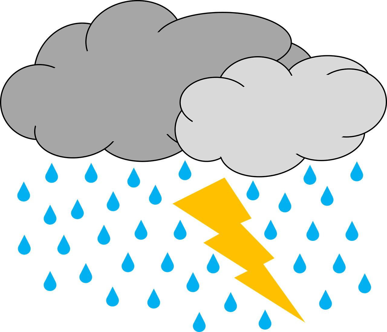 Kasdien, Dienos Eskizas, Žaibas, Lietus, Lietus, Rainstorm, Audra, Griauna, Giedras, Pūkuotukas