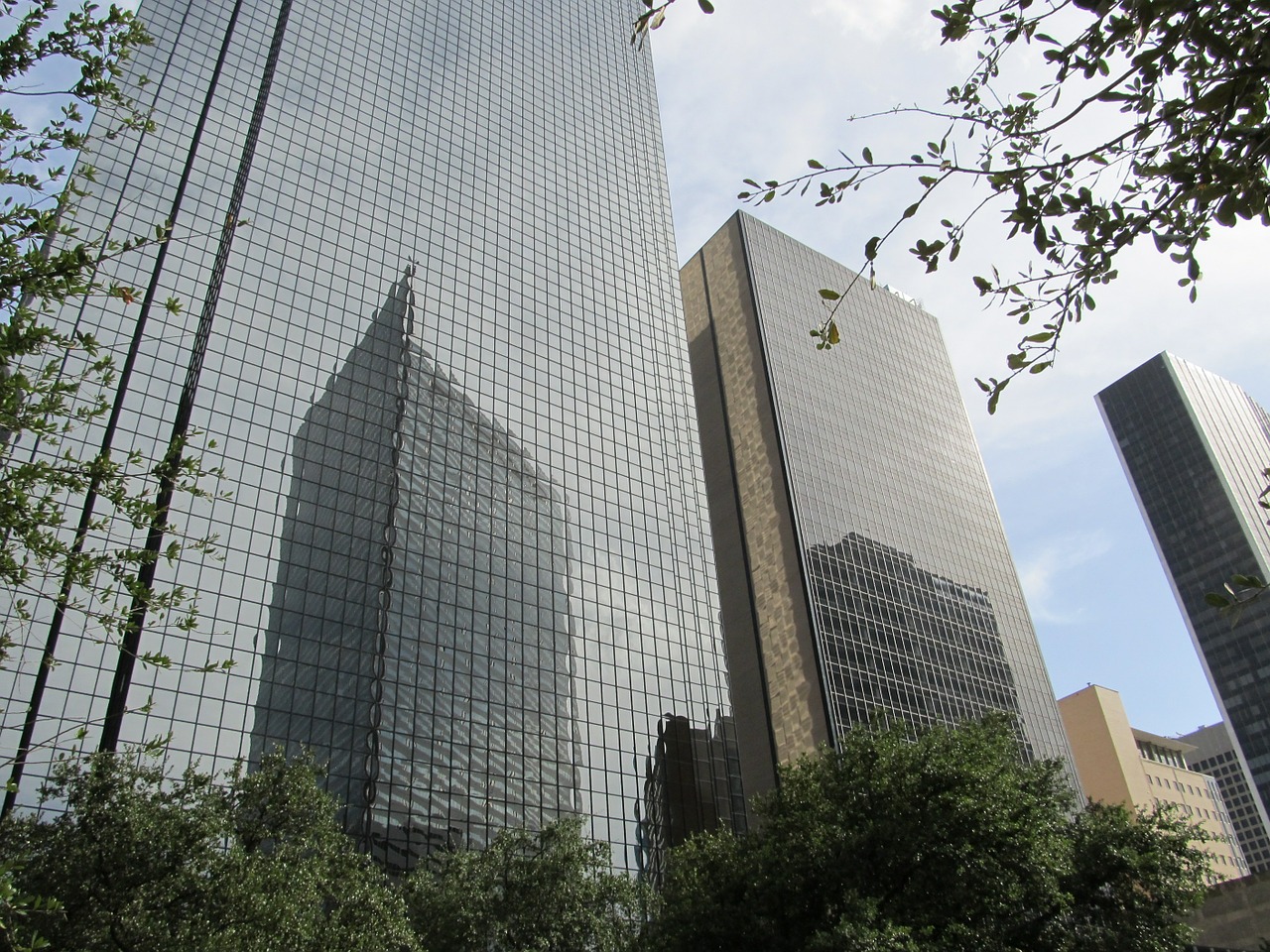 Dallas, Dangoraižis, Biuro Pastatai, Aukštas, Centro, Texas, Betonas, Verslas, Šiuolaikiška, Struktūra