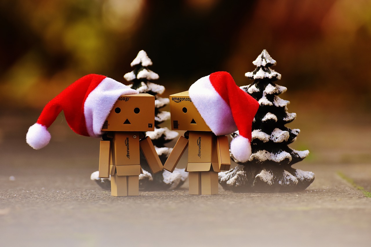 Danbo, Kalėdos, Figūra, Kartu, Ranka Rankon, Meilė, Bendravimas, Dviems, Juokinga, Skaičiai